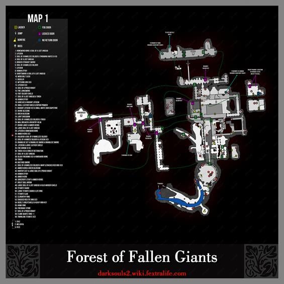 forest of fallen giants map dark souls2 wiki guide565px