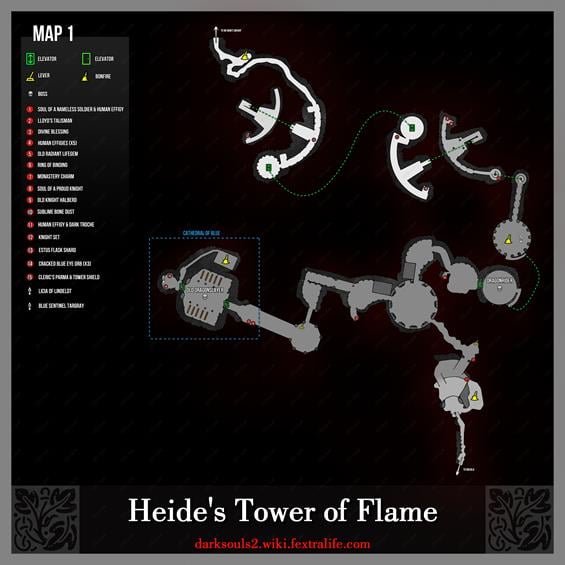 heides tower of flame map dark souls2 wiki guide565px